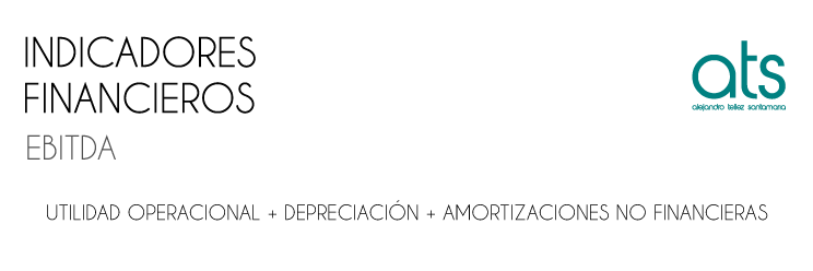 Esta imagen presenta la fórmula del EBITDA (Earnings Before Interest, Taxes, Depreciation, and Amortization), un indicador fundamental en el análisis financiero para medir la rentabilidad operativa y estimar el flujo de caja generado por la actividad principal de la empresa. El EBITDA se utiliza ampliamente para evaluar el desempeño empresarial sin el efecto de decisiones contables o financieras, siendo clave en procesos de valoración, análisis de inversiones y comparaciones entre compañías.