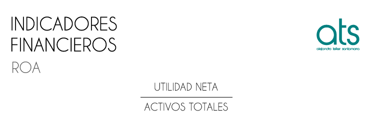 Esta imagen presenta la fórmula del ROA (Return on Assets), un indicador financiero esencial que mide la eficiencia con la que una empresa utiliza sus activos para generar utilidades. Se calcula dividiendo la utilidad neta entre el total de activos, y permite evaluar qué tan rentable es la inversión total en la empresa, sin importar su estructura de capital. Es ampliamente utilizado en análisis financiero, valoración empresarial y comparaciones de desempeño entre compañías.